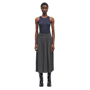 Samsøe Samsøe Uma Skirt XS Black Pleated Midi New No Tags